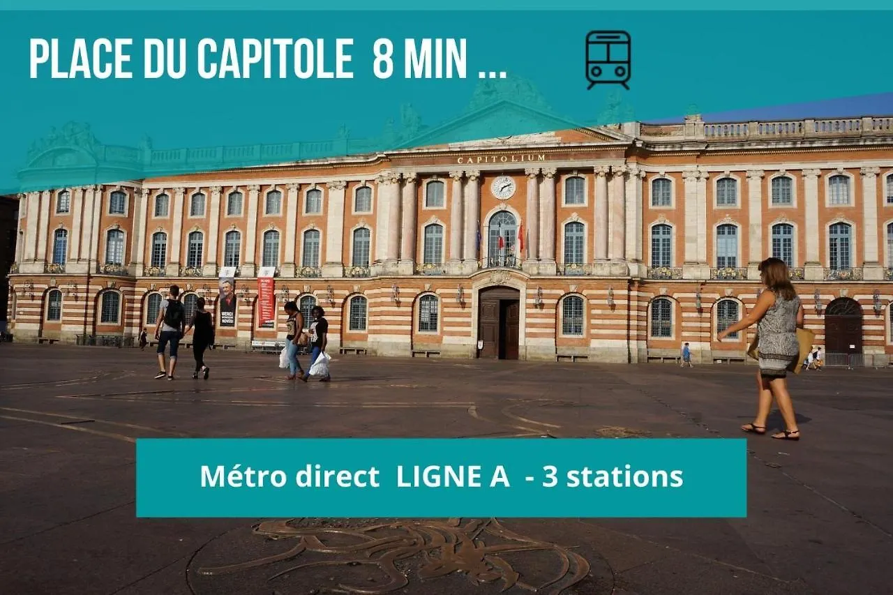 Apartamento Toulousecozyflat Centre - Terrasse - Parking - Métro 0*, Toulouse